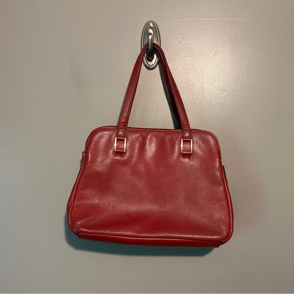 Vintage Jennifer Moore Red Leather Handbag - Picture 1 of 6